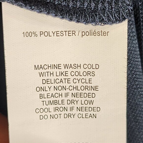 Mens Navy Blue Perry Ellis Portfolio Polo Shirt Short Sleeve Ribbed Knit Size XL - Picture 7 of 11